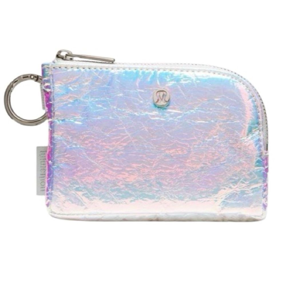 Lululemon Clippable Card Pouch Iridescent Iridescent / Silver Wallet